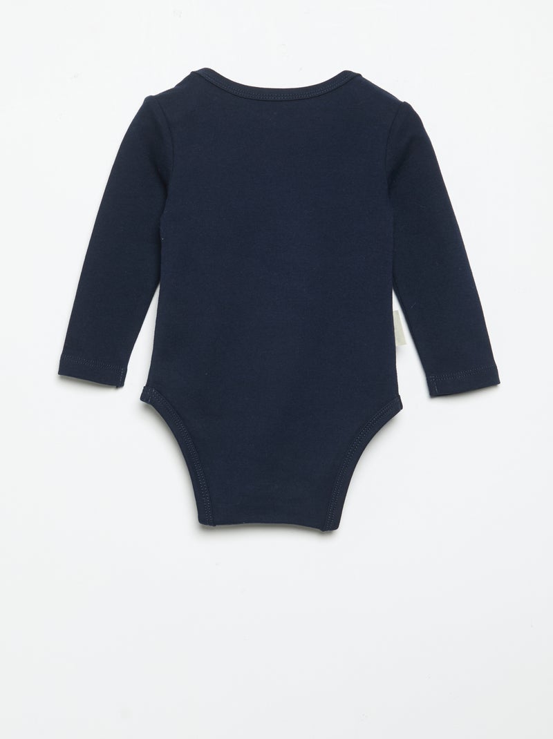 Pack de 2 bodies 'Petit Béguin' Azul - Kiabi