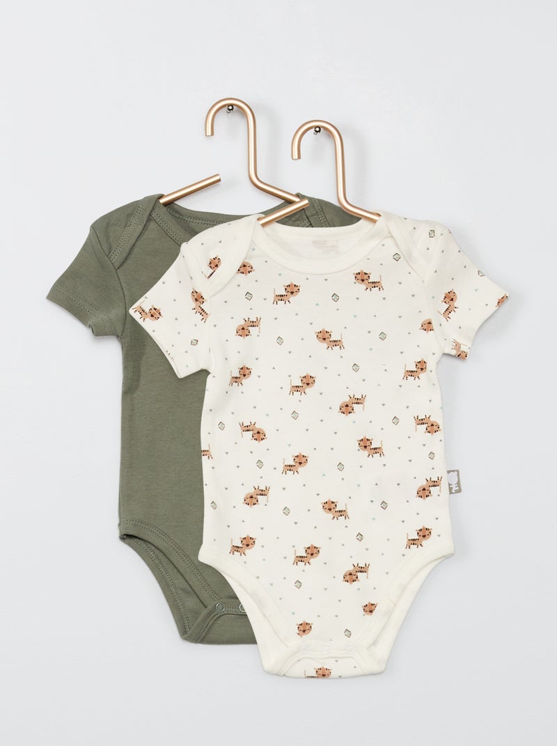 Pack de 2 bodies 'Petit Beguin' BEIGE - Kiabi