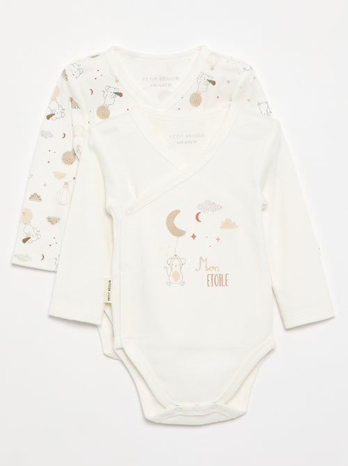 Pack de 2 bodies 'Petit Béguin' - Kiabi