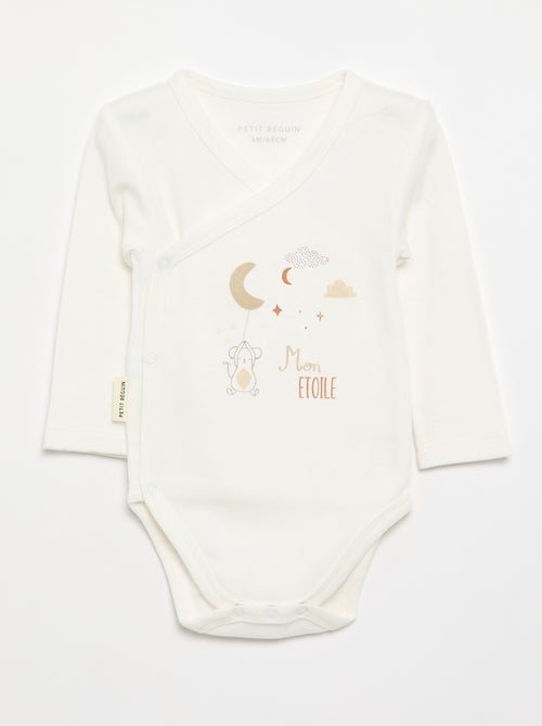 Pack de 2 bodies 'Petit Béguin' - Kiabi