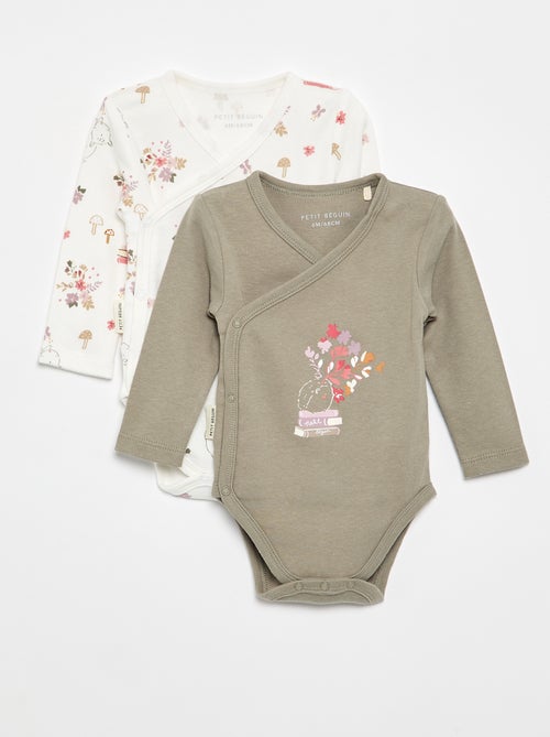 Pack de 2 bodies 'Petit Béguin' - Kiabi