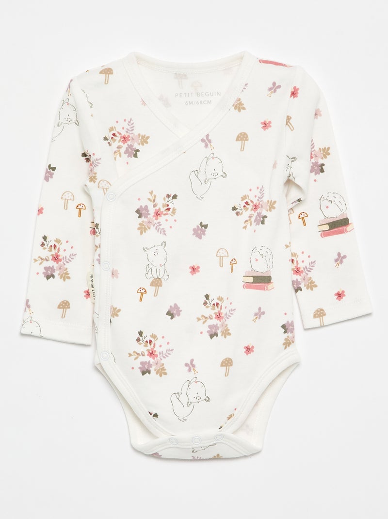 Pack de 2 bodies 'Petit Béguin' Blanco - Kiabi