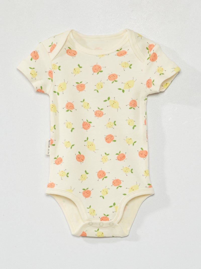 Pack de 2 bodies 'Petit Beguin' NARANJA - Kiabi