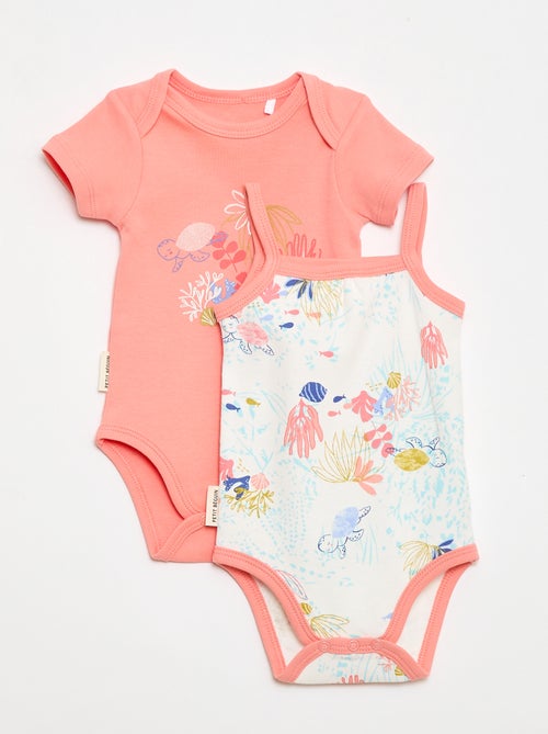 Pack de 2 bodies 'Petit Béguin' - Kiabi