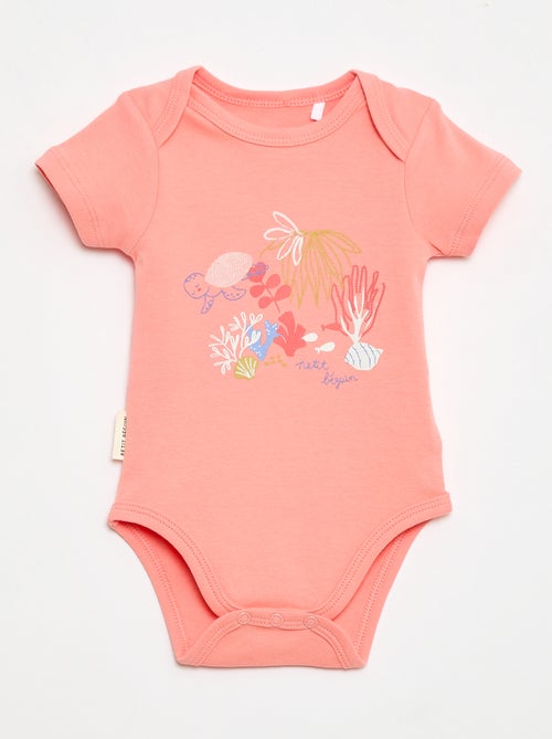 Pack de 2 bodies 'Petit Béguin' - Kiabi