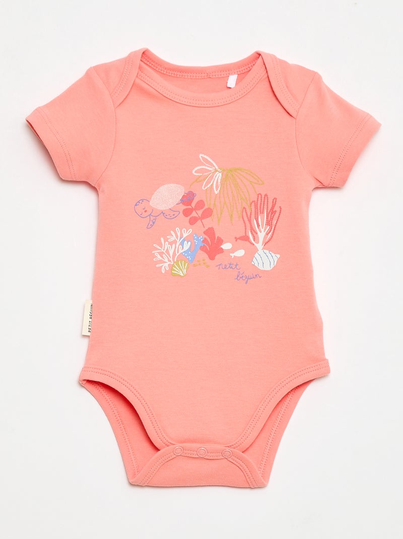 Pack de 2 bodies 'Petit Béguin' Rosa - Kiabi