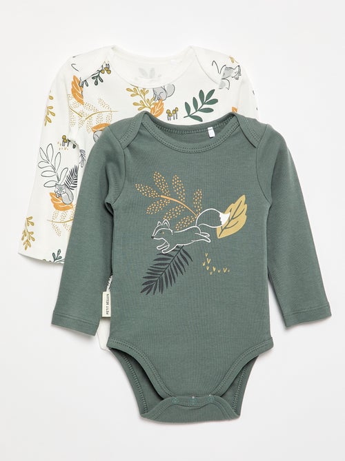 Pack de 2 bodies 'Petit Béguin' - Kiabi