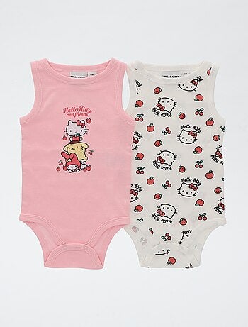 Pack de 2 bodies sin mangas 'Hello Kitty'