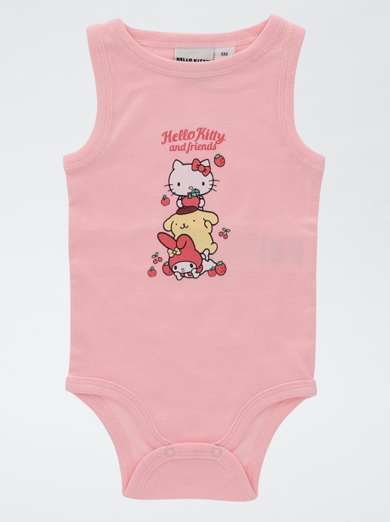 Pack de 2 bodies sin mangas 'Hello Kitty' Rosa - Kiabi