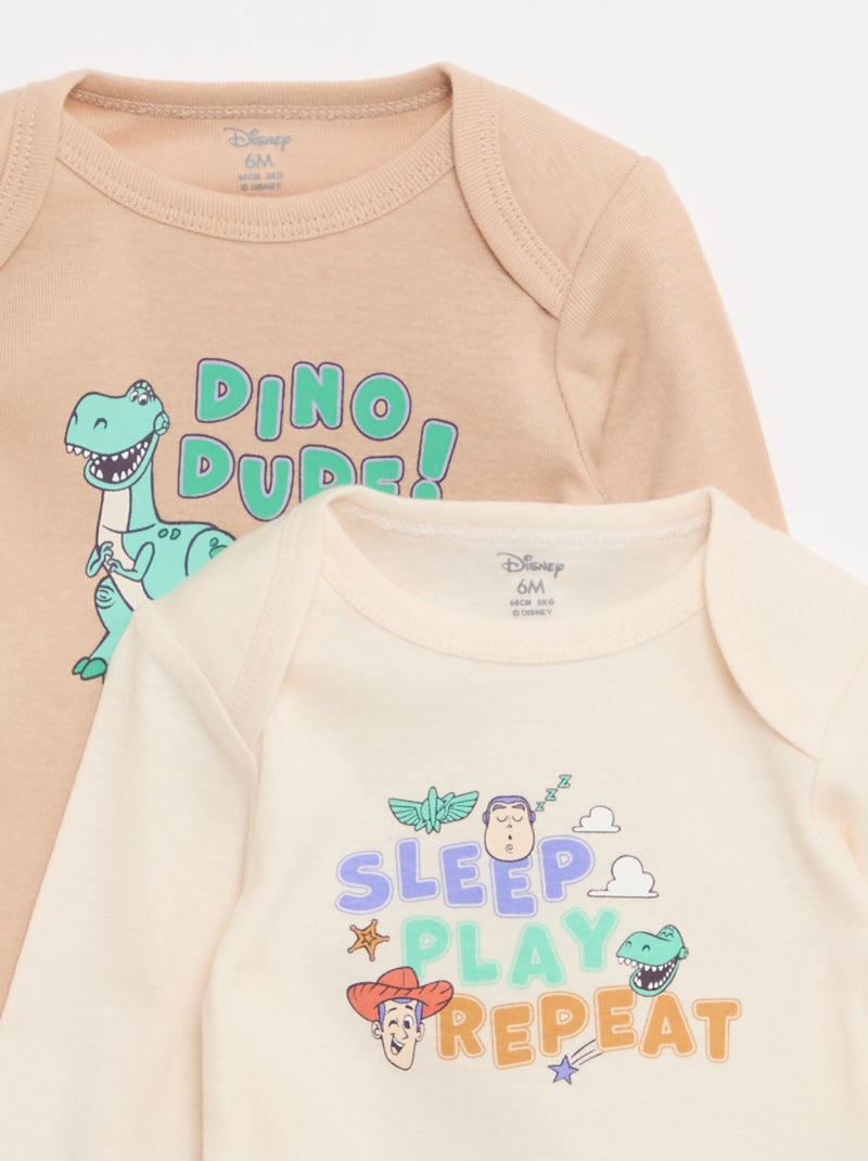 Pack de 2 bodies 'Toy Story' 'Disney' Beige - Kiabi