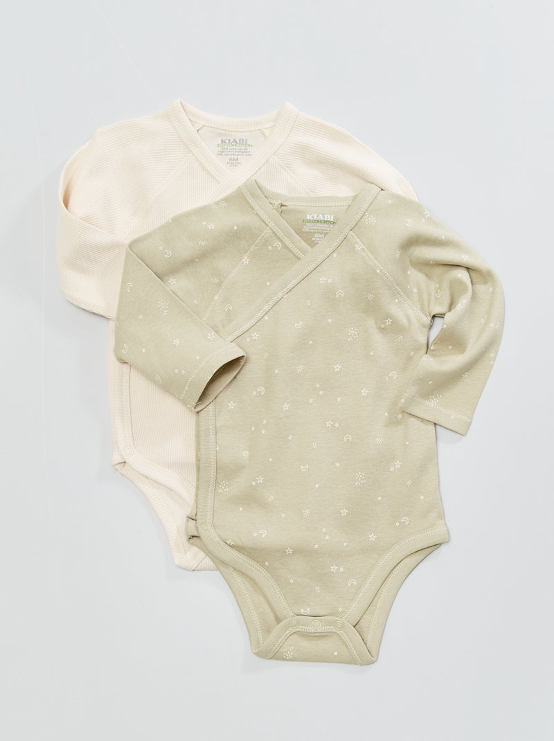 Pack de 2 bodies VERDE - Kiabi