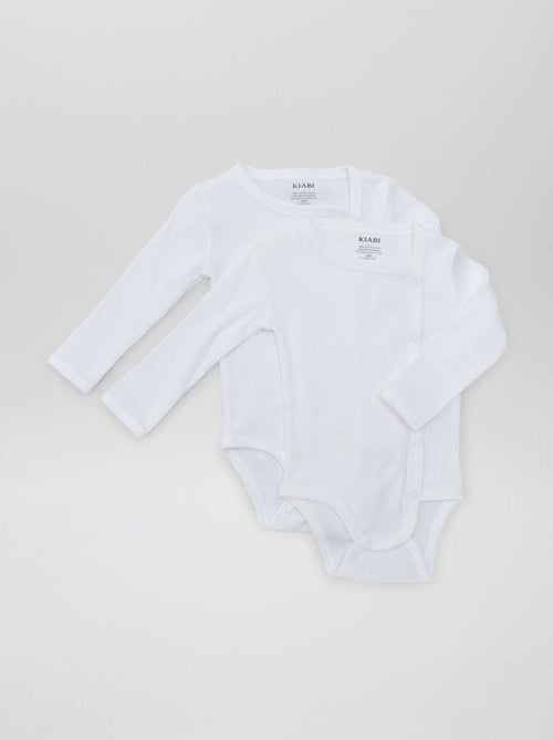 Pack de 2 bodis - colección fácil de poner - Kiabi Pack de 2 bodis - colección fácil de poner - Kiabi
