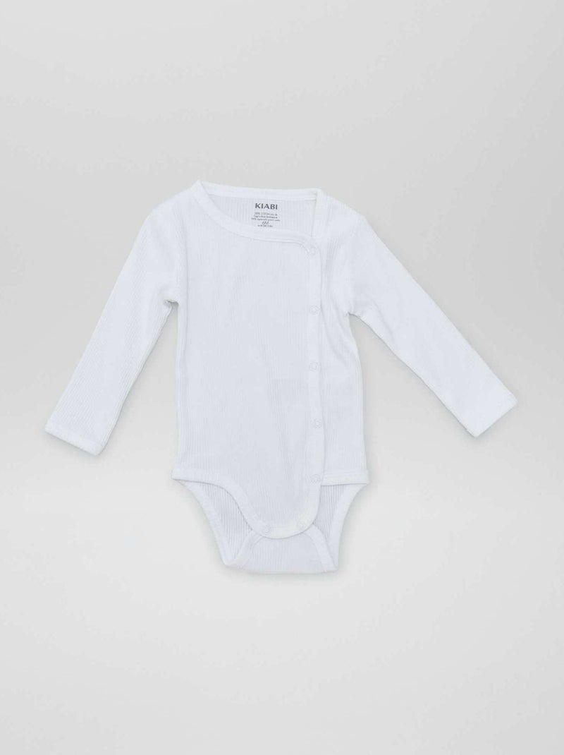 Pack de 2 bodis - colección fácil de poner blanco - Kiabi