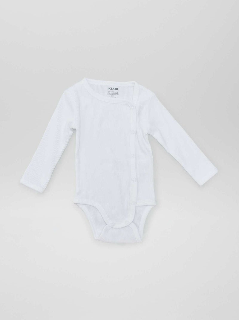 Pack de 2 bodis - colección fácil de poner blanco - Kiabi