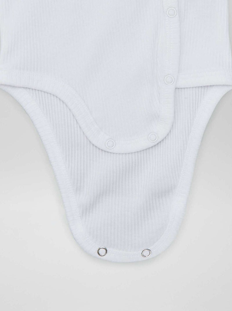 Pack de 2 bodis - colección fácil de poner blanco - Kiabi