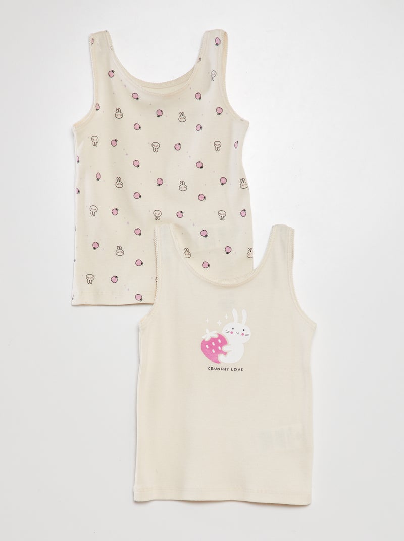 Pack de 2 bodis BLANCO - Kiabi