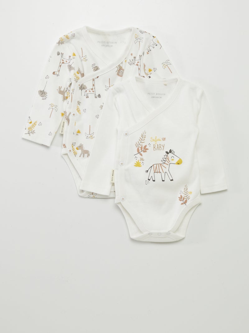 Pack de 2 bodis BLANCO - Kiabi