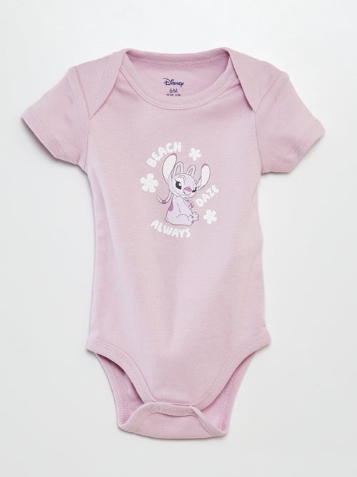 Pack de 2 bodis de manga corta 'Ángel' 'Disney' - Kiabi