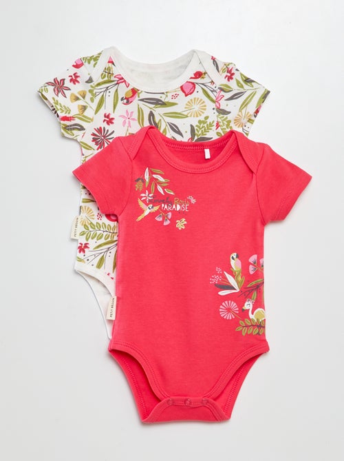 Pack de 2 bodis estampados - Kiabi