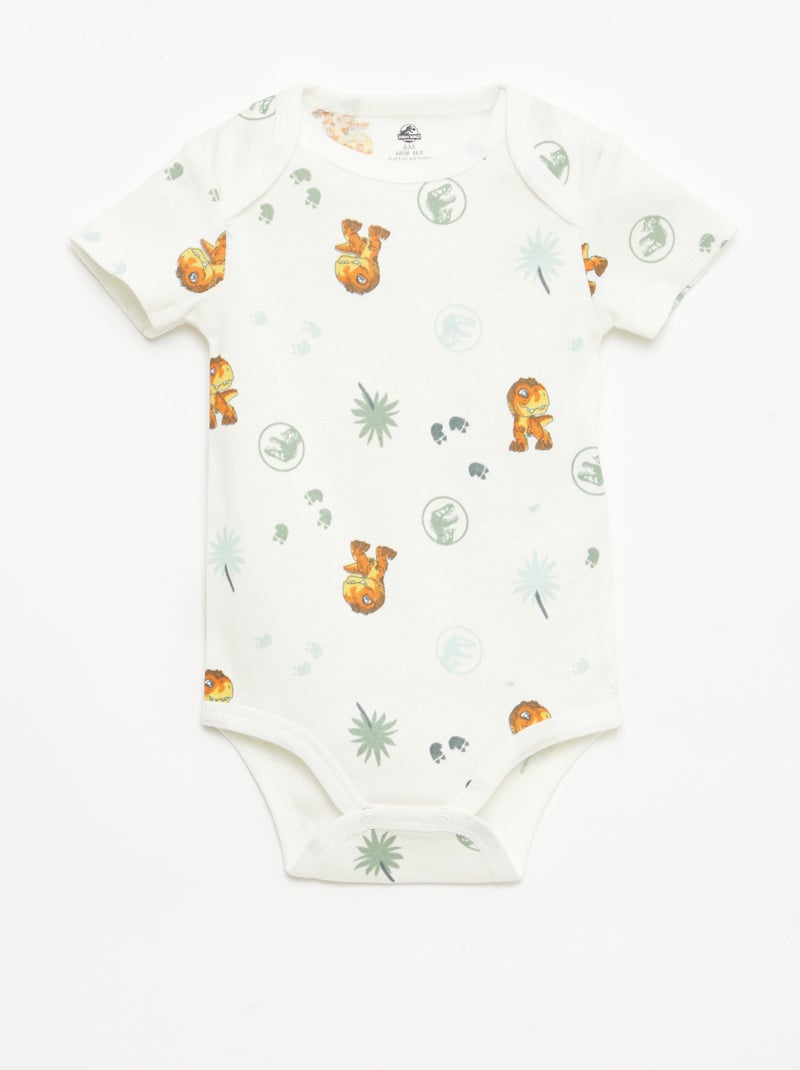 Pack de 2 bodis 'Jurassic World' Verde - Kiabi