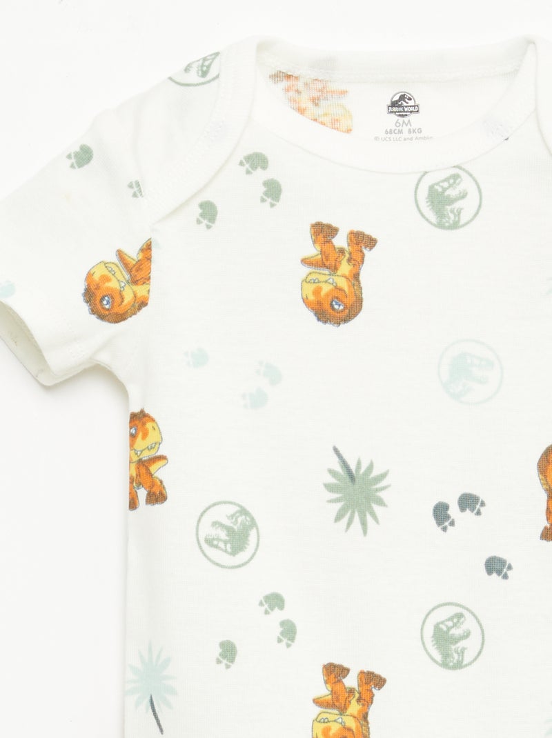 Pack de 2 bodis 'Jurassic World' Verde - Kiabi