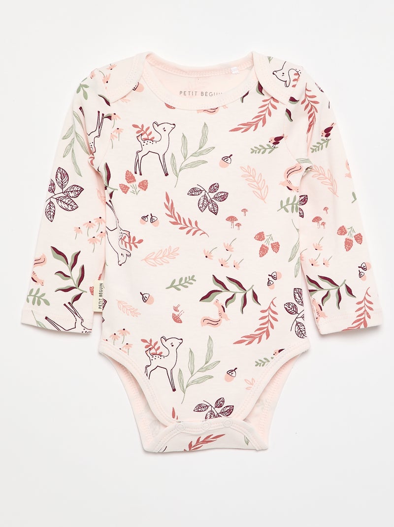 Pack de 2 bodis 'Petit Béguin' Rosa - Kiabi