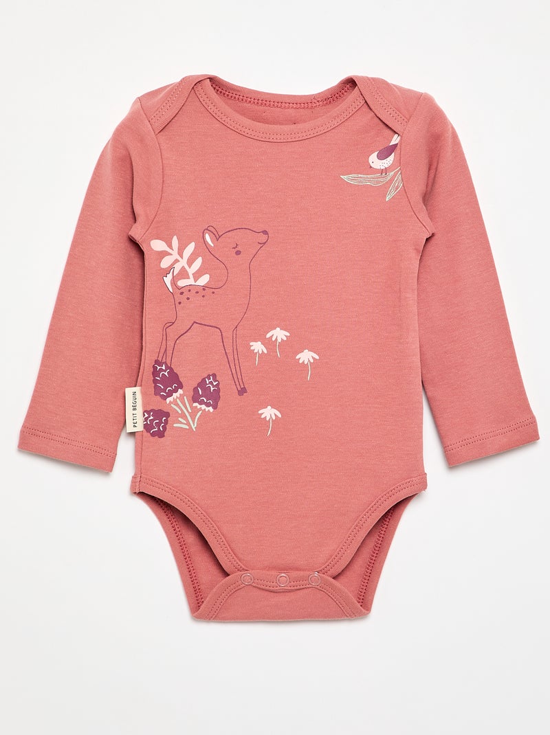 Pack de 2 bodis 'Petit Béguin' Rosa - Kiabi