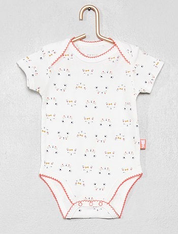 Niña 0-36 meses - Pack de 2 bodis 'Petit Béguin' - Kiabi