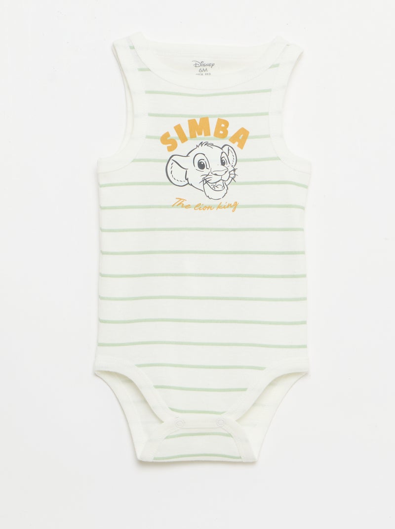 Pack de 2 bodis sin mangas 'Disney' Blanco - Kiabi