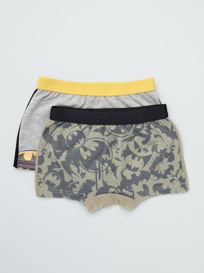 Pack de 2 boxers - 'Batman' GRIS - Kiabi