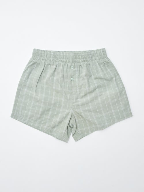 Pack de 2 bóxers a cuadros - Kiabi