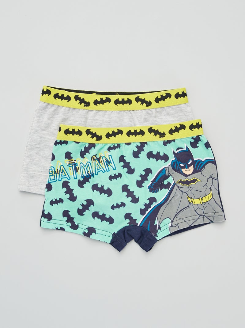 Pack de 2 bóxers 'Batman' gris/verde - Kiabi