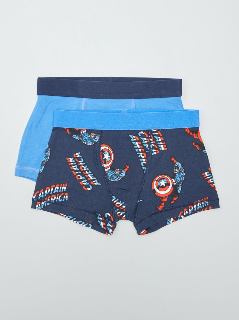 Pack de 2 boxers 'Capitán América' AZUL - Kiabi