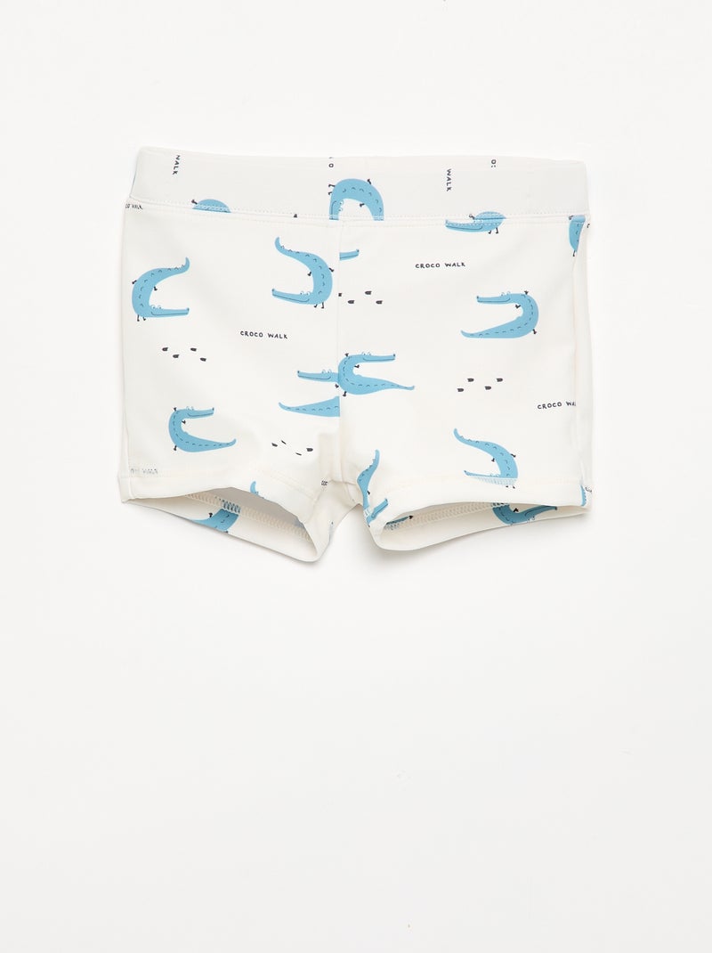 Pack de 2 bóxers de baño Blanco - Kiabi