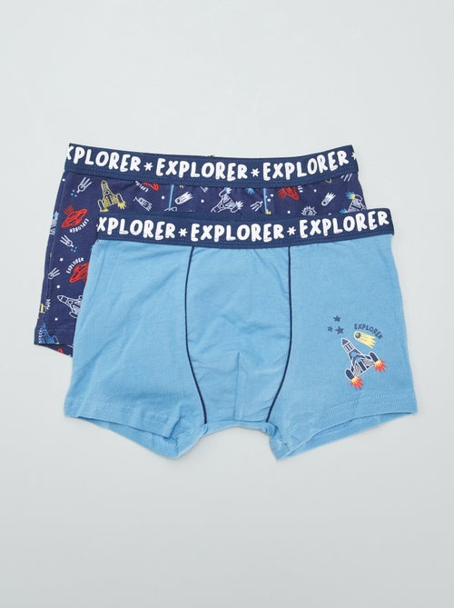Pack de 2 boxers elásticos - Kiabi