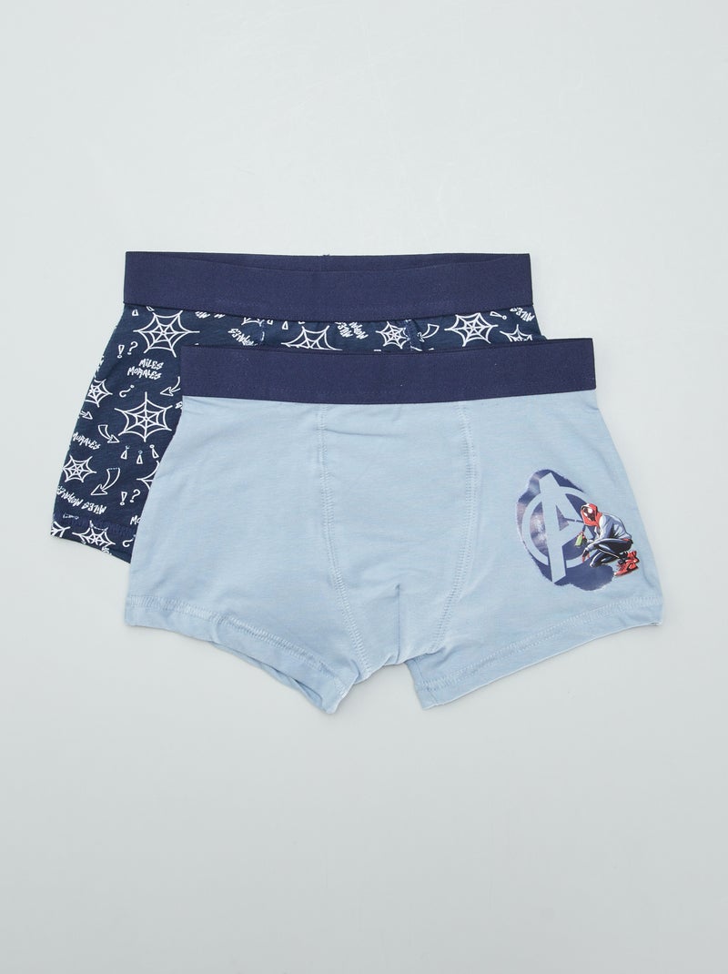 Pack de 2 boxers elásticos 'Marvel' AZUL - Kiabi