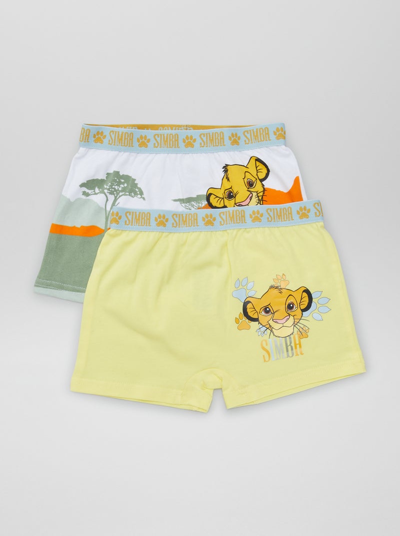 Pack de 2 boxers elásticos 'Simba' 'Disney' AMARILLO - Kiabi