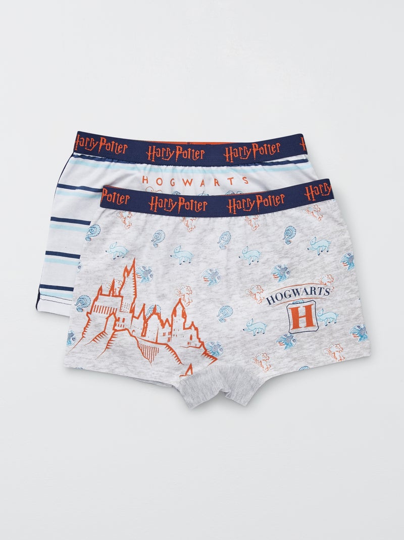 Pack de 2 boxers estampados 'Harry Potter' GRIS - Kiabi