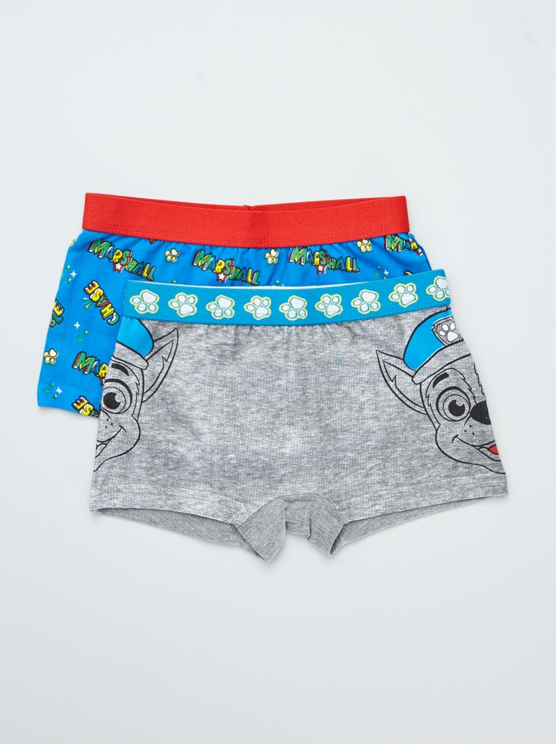 Pack de 2 boxers 'La Patrulla Canina' gris/azul - Kiabi