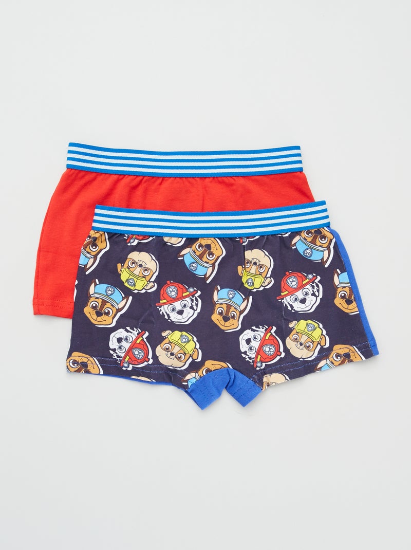 Pack de 2 bóxers 'La Patrulla Canina' rojo/azul - Kiabi