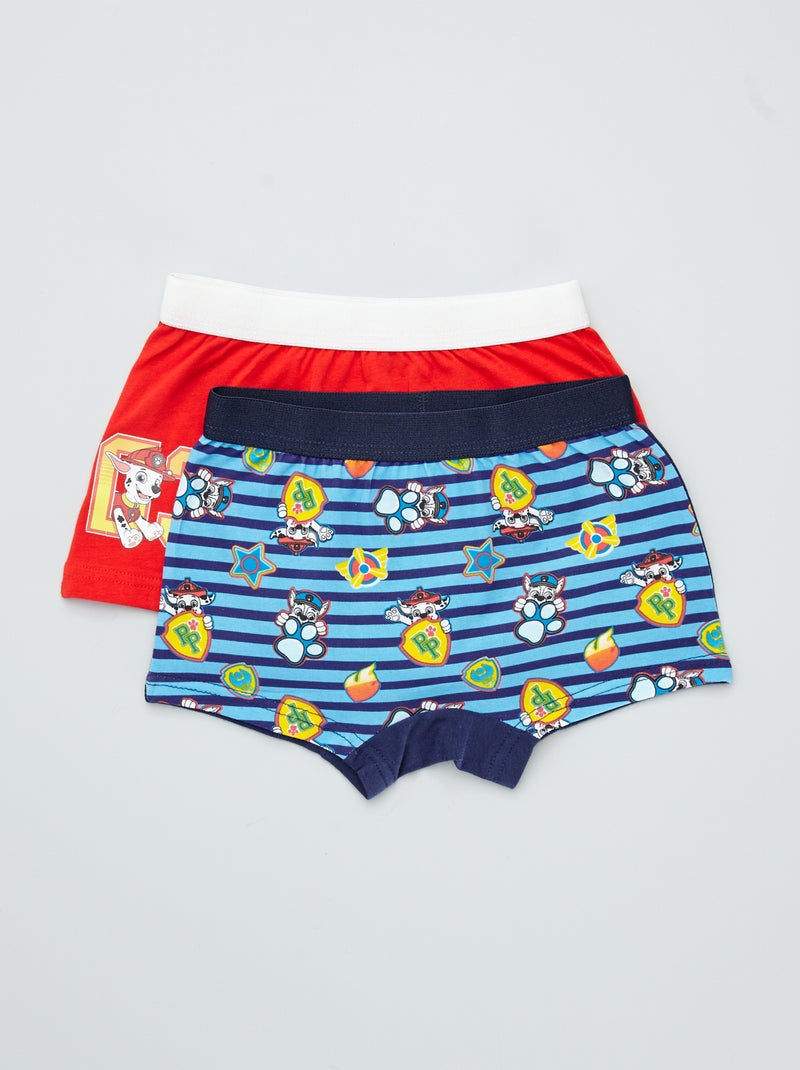 Pack de 2 boxers 'La Patrulla Canina' rojo/azul - Kiabi