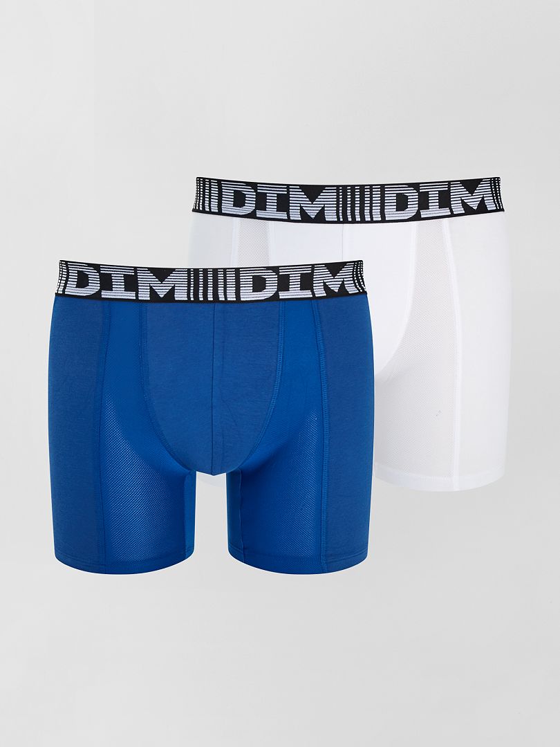 Pack de 2 boxers largos 3D Flex air 'DIM' BEIGE - Kiabi