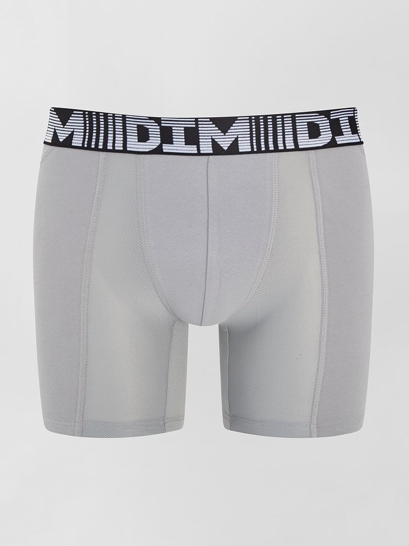 Pack de 2 boxers largos 3D Flex air 'DIM' BEIGE - Kiabi