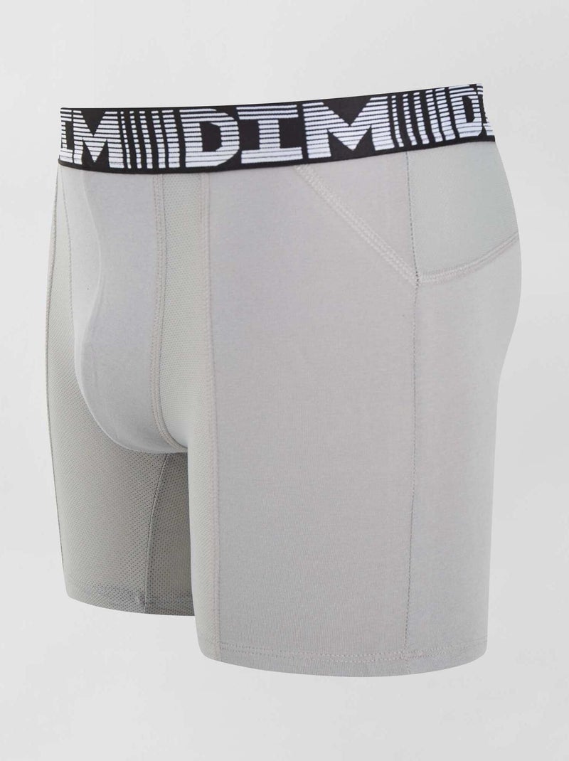 Pack de 2 boxers largos 3D Flex air 'DIM' BEIGE - Kiabi