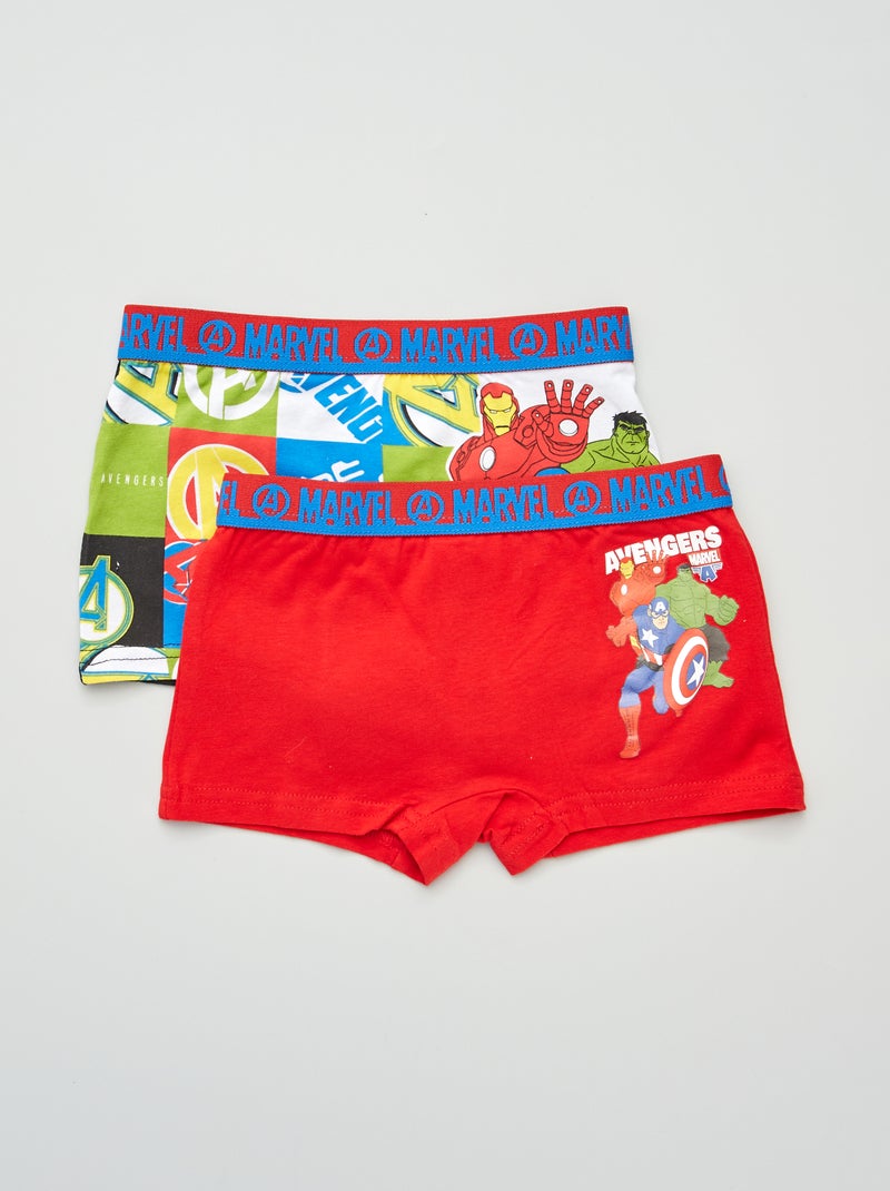 Pack de 2 boxers 'Los Vengadores' ROJO - Kiabi
