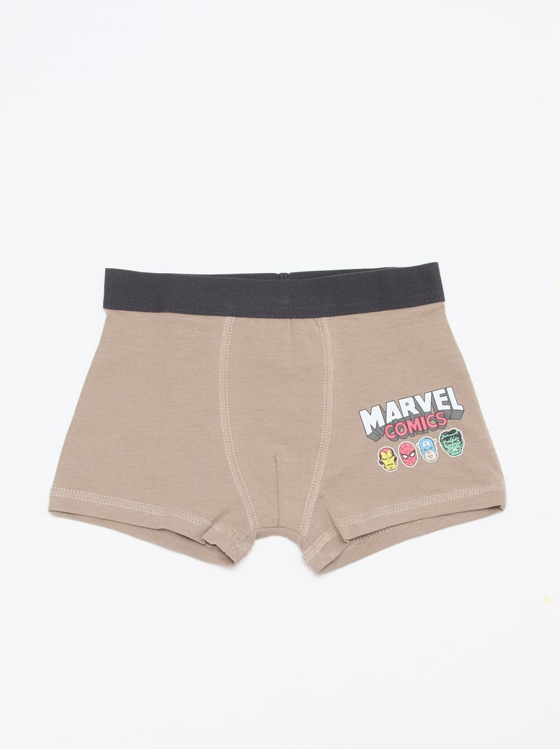 Pack de 2 bóxers 'Marvel' Beige - Kiabi
