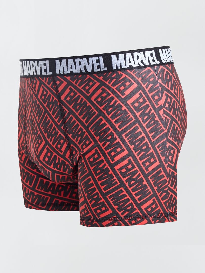 seta Bosque escotilla Pack de 2 boxers 'Marvel' - rojo - Kiabi - 14.00€