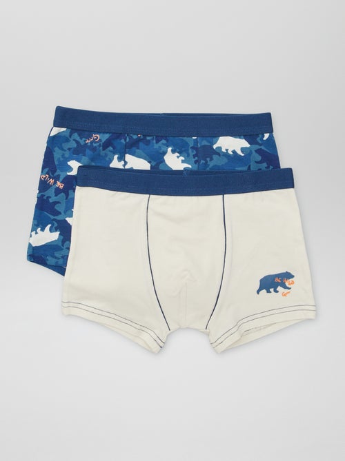 Pack de 2 boxers 'Petit Béguin' - Kiabi