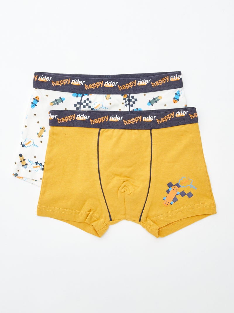 Pack de 2 boxers 'Petit Béguin' Beige - Kiabi