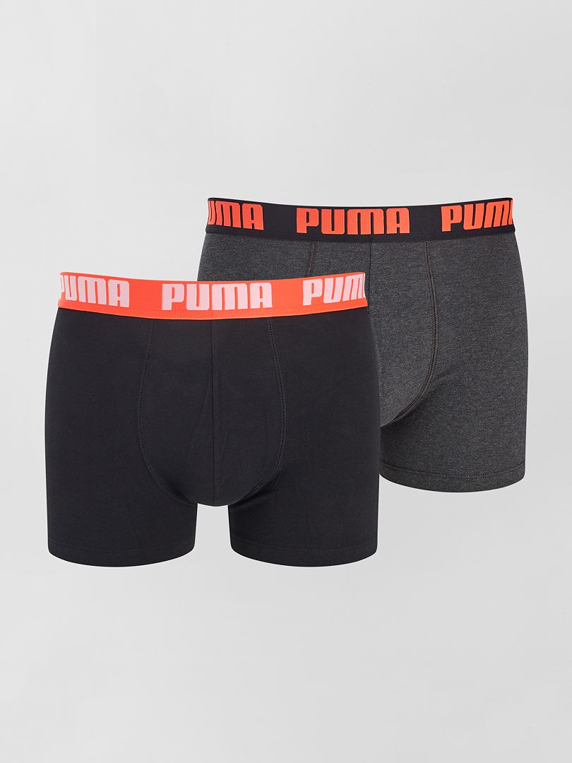 Pack de 2 boxers 'Puma' GRIS/negro - Kiabi